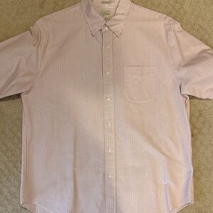 J. Crew Men's Pink Striped Button Down Shirt